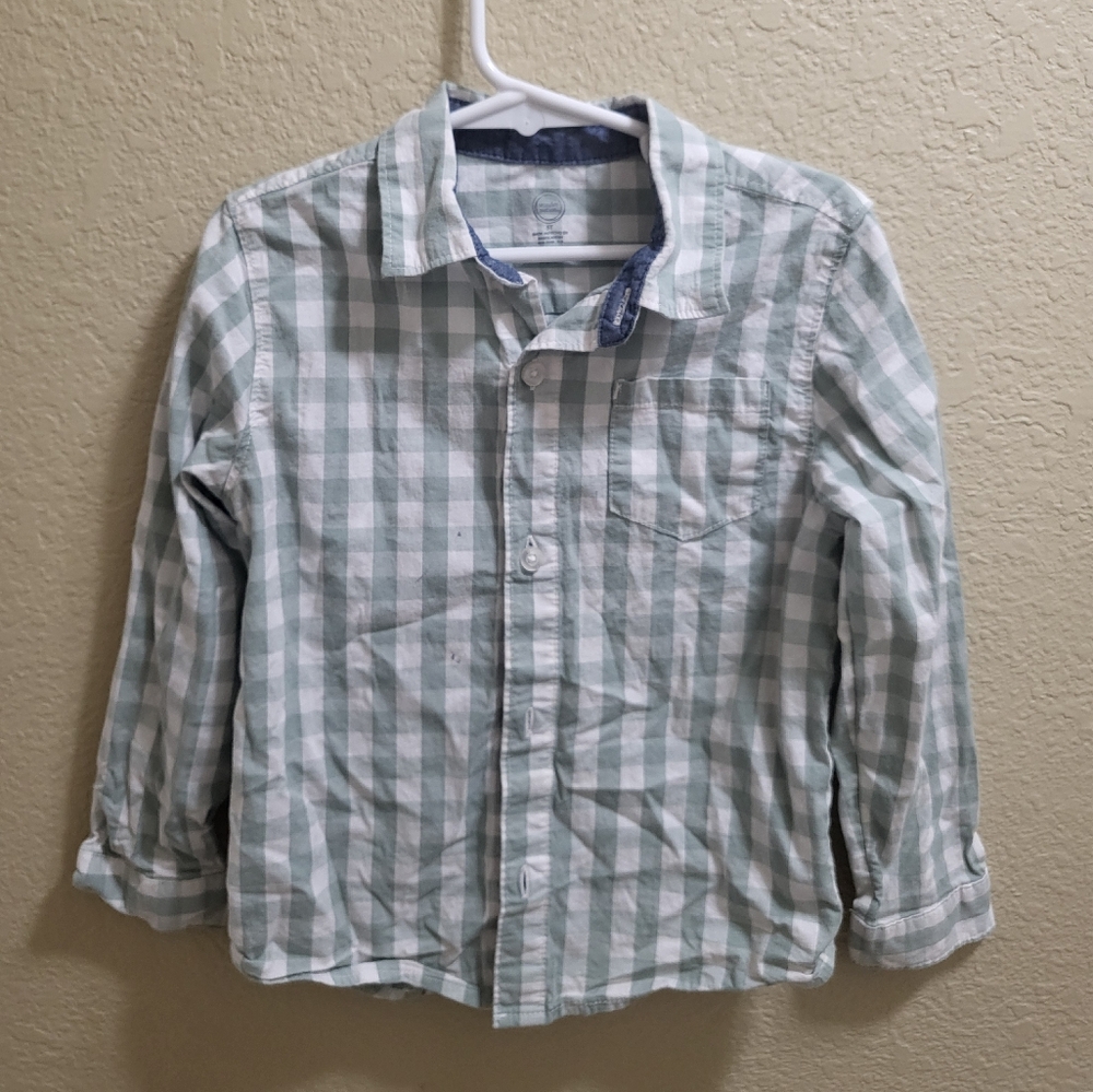 Wonder Nation Toddler Boys Woven Shirt with Long Sleeves